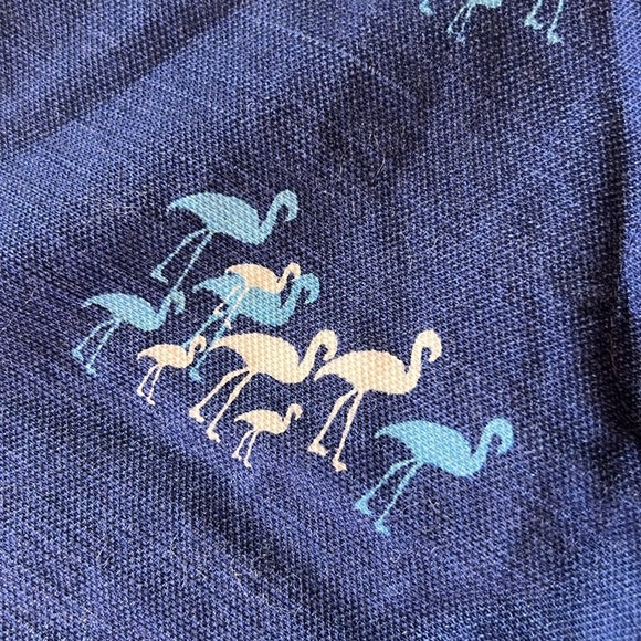 LOFT The Riviera 4" Short Navy Flamingo Size 8 - Picture 6 of 14